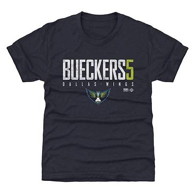 Youth 500 Level Paige Bueckers Navy Dallas Wings Elite Name & Number T-Shirt