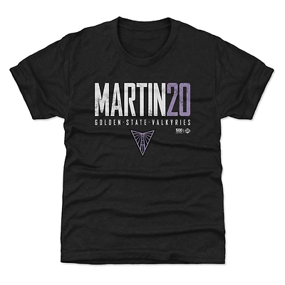 Youth 500 Level Kate Martin Black Golden State Valkyries Elite Name & Number T-Shirt
