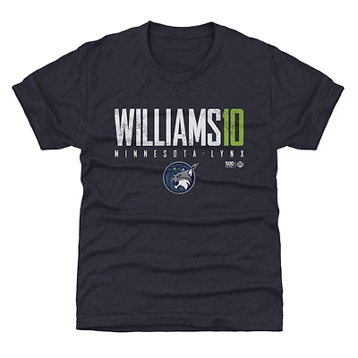 Youth 500 Level Courtney Williams Navy Minnesota Lynx Elite Name & Number T-Shirt