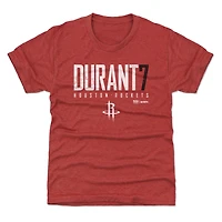 Youth 500 Level Kevin Durant Red Houston Rockets Elite Name & Number T-Shirt