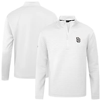 Women's Levelwear White San Diego Padres Tailgate Insignia 2.0 Quarter-Zip Top