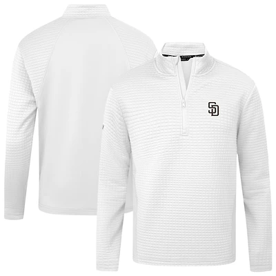 Women's Levelwear White San Diego Padres Tailgate Insignia 2.0 Quarter-Zip Top