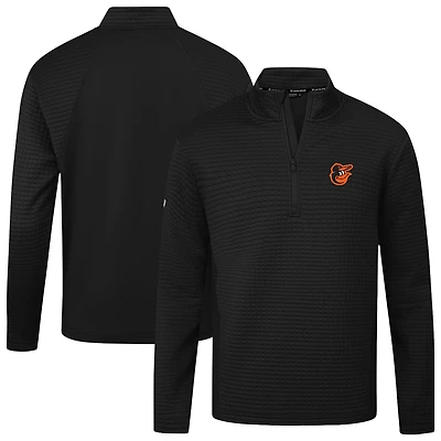 Women's Levelwear Black Baltimore Orioles Tailgate Insignia 2.0 Quarter-Zip Top