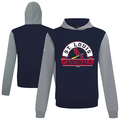 Men's Levelwear Navy St. Louis Cardinals Throwback Ultimate Banner Arch Hoodie