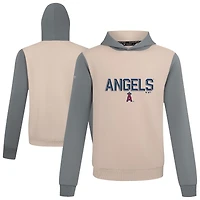 Men's Levelwear Sand Los Angeles Angels Throwback Carve Ultimate Hoodie