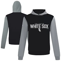 Men's Levelwear Black Chicago White Sox Throwback Carve Ultimate Hoodie