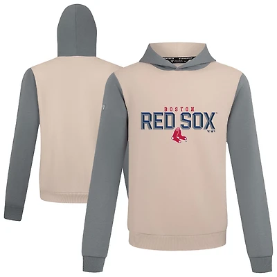 Men's Levelwear Sand Boston Red Sox Throwback Carve Ultimate Hoodie