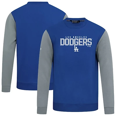 Men's Levelwear Royal Los Angeles Dodgers Throwback Ultimate Carve Sweatshirt