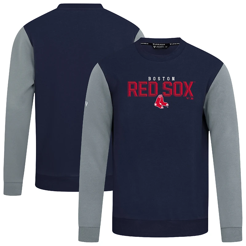 Men's Levelwear Navy Boston Red Sox Throwback Ultimate Carve Sweatshirt