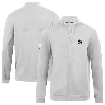 Women's Levelwear Gray Miami Marlins Alec Insignia 2.0 Full-Zip Jacket
