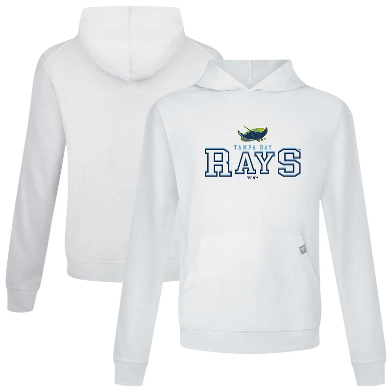 Men's Levelwear White Tampa Bay Rays Relay Journey Pullover Hoodie