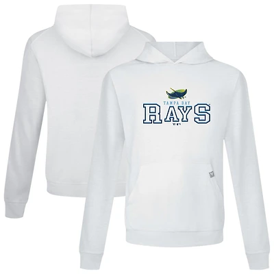 Men's Levelwear White Tampa Bay Rays Relay Journey Pullover Hoodie