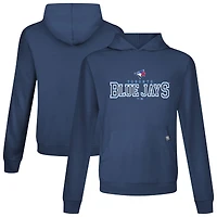 Men's Levelwear Navy Toronto Blue Jays Relay Journey Pullover Hoodie