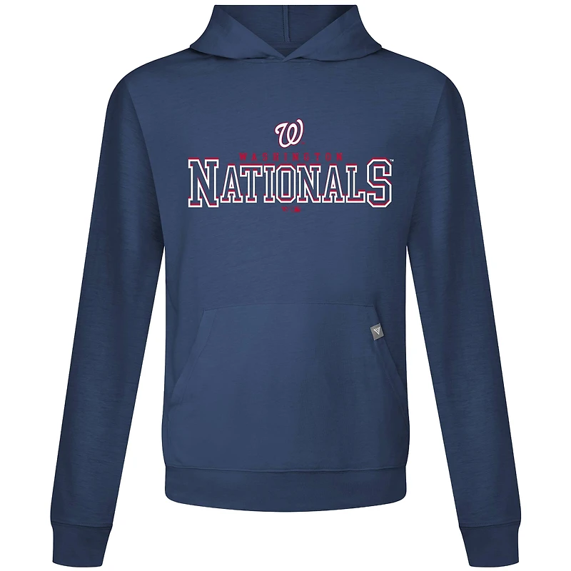 Men's Levelwear Navy Washington Nationals Relay Journey Pullover Hoodie