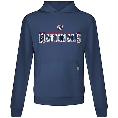 Men's Levelwear Navy Washington Nationals Relay Journey Pullover Hoodie
