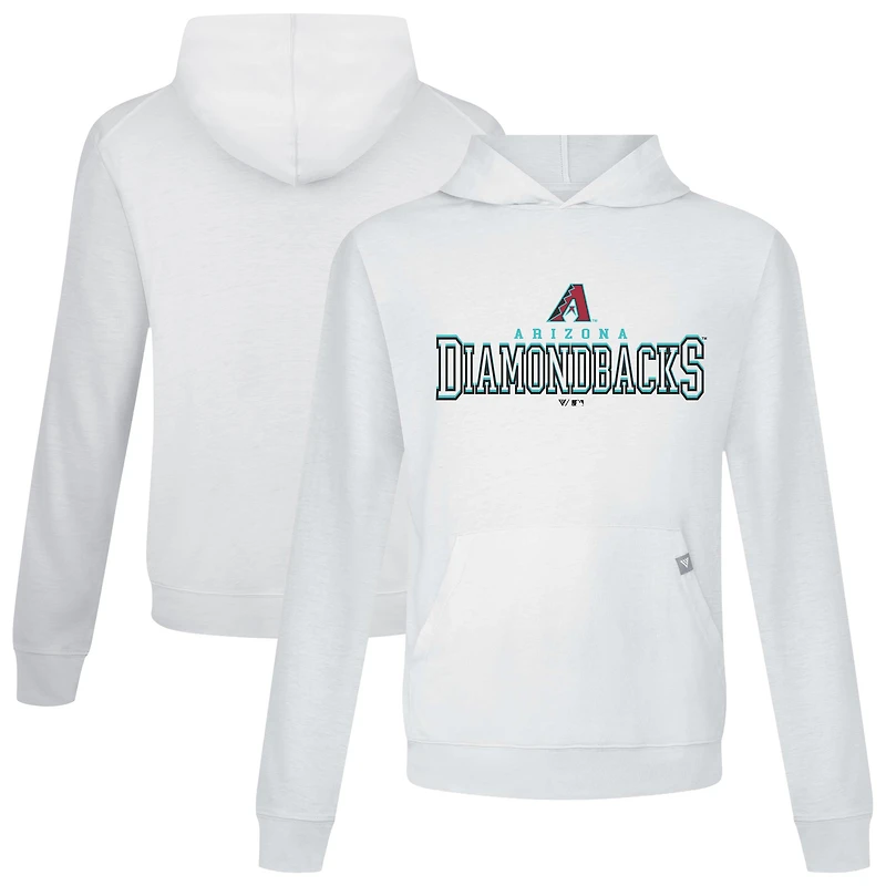 Men's Levelwear White Arizona Diamondbacks Relay Journey Pullover Hoodie