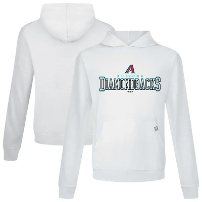 Men's Levelwear White Arizona Diamondbacks Relay Journey Pullover Hoodie