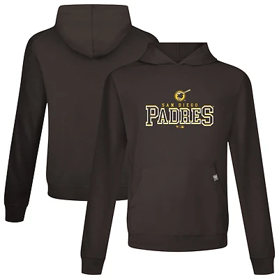 Men's Levelwear Brown San Diego Padres Relay Journey Pullover Hoodie