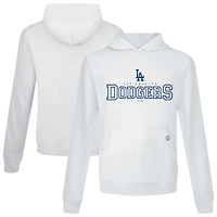 Men's Levelwear White Los Angeles Dodgers Relay Journey Pullover Hoodie