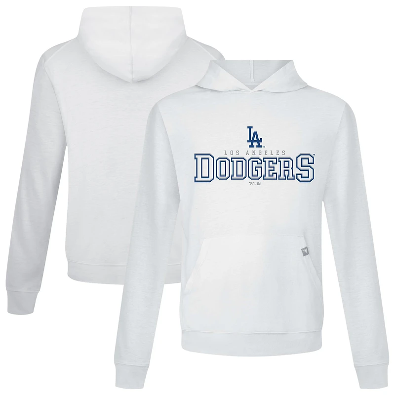 Men's Levelwear White Los Angeles Dodgers Relay Journey Pullover Hoodie
