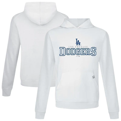 Men's Levelwear White Los Angeles Dodgers Relay Journey Pullover Hoodie