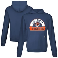 Men's Levelwear Navy Detroit Tigers Relay Banner Arch Pullover Hoodie