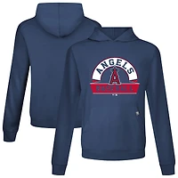 Men's Levelwear Navy Los Angeles Angels Relay Banner Arch Pullover Hoodie