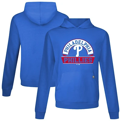 Men's Levelwear Royal Philadelphia Phillies Relay Banner Arch Pullover Hoodie
