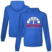 Men's Levelwear Royal Texas Rangers Relay Banner Arch Pullover Hoodie