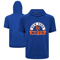Men's Levelwear Royal New York Mets Phase Banner Arch Hoodie T-Shirt