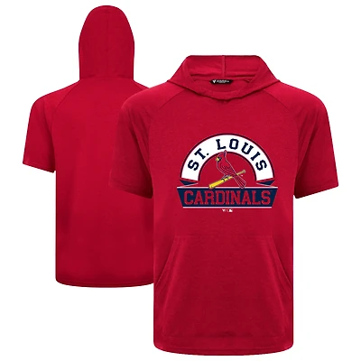 Men's Levelwear Red St. Louis Cardinals Phase Banner Arch Hoodie T-Shirt