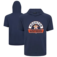 Men's Levelwear Navy Houston Astros Phase Banner Arch Hoodie T-Shirt