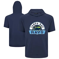 Men's Levelwear Navy Tampa Bay Rays Phase Banner Arch Hoodie T-Shirt