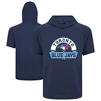 Men's Levelwear Navy Toronto Blue Jays Phase Banner Arch Hoodie T-Shirt