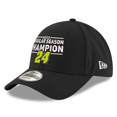 Men's New Era  Black William Byron 2025 NASCAR Cup Series Regular Season Champion 9FORTY Adjustable Hat