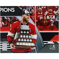 Sam Bennett Florida Panthers Autographed 2025 Stanley Cup Champions 8" x 10" Raising Conn Smythe Photograph