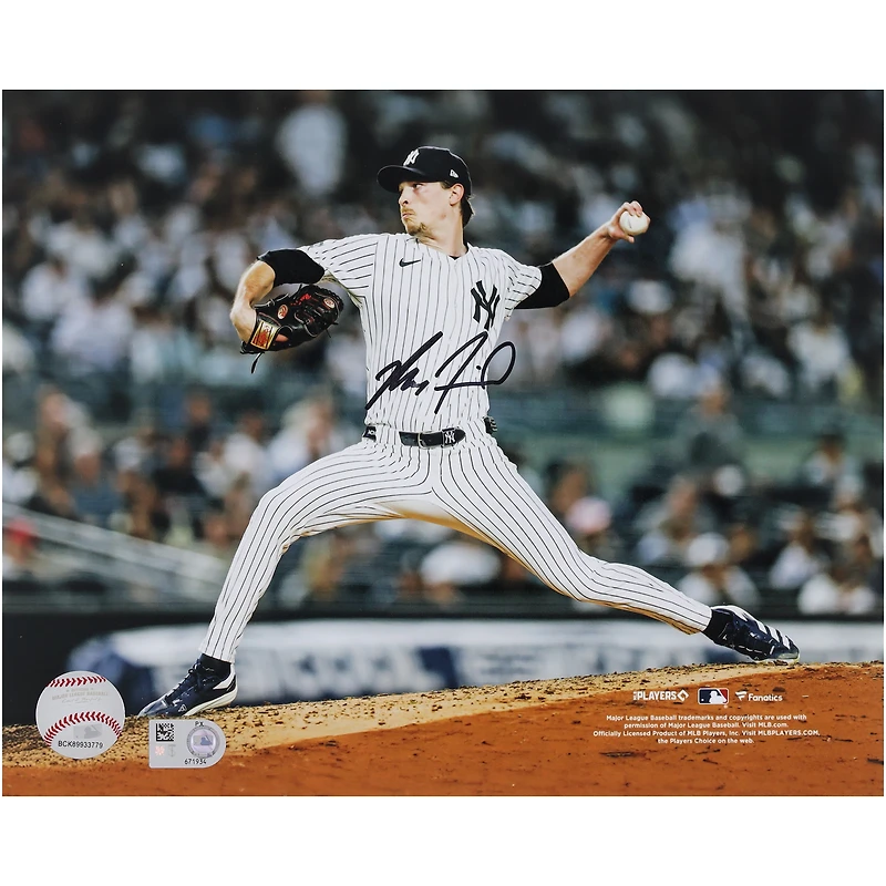 Max Fried New York Yankees Autographed 8" x 10" Pitching Photograph