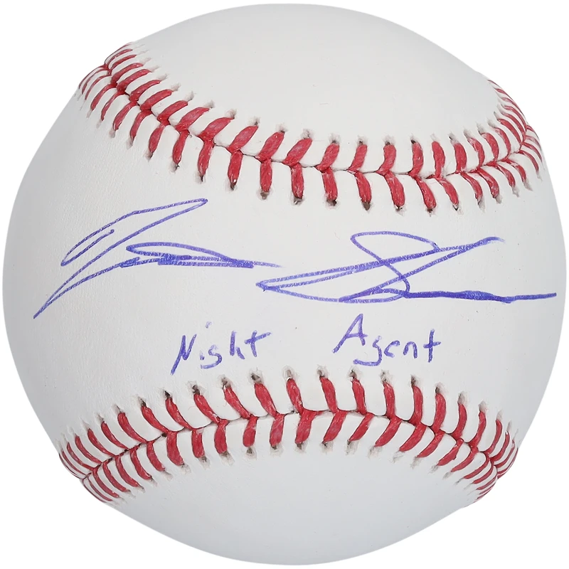 Matt Shaw Chicago Cubs Autographed Baseball with "Night Agent" Inscription