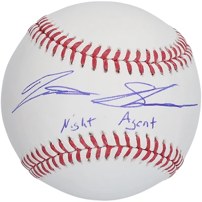 Matt Shaw Chicago Cubs Autographed Baseball with "Night Agent" Inscription