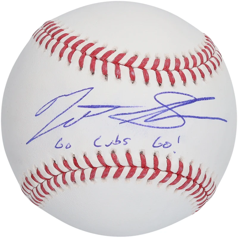 Matt Shaw Chicago Cubs Autographed Baseball with "Go Cubs Go!" Inscription