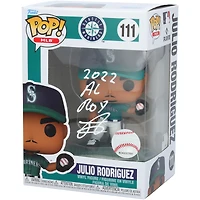 Julio Rodriguez Seattle Mariners Autographed Fielding Funko Pop! Vinyl Figurine with "2022 AL ROY" Inscription