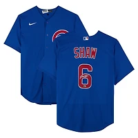Matt Shaw Chicago Cubs Autographed Royal Nike Replica Jersey