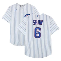 Matt Shaw Chicago Cubs Autographed White Nike Replica Jersey with "MLB Debut 3-18-25" Inscription