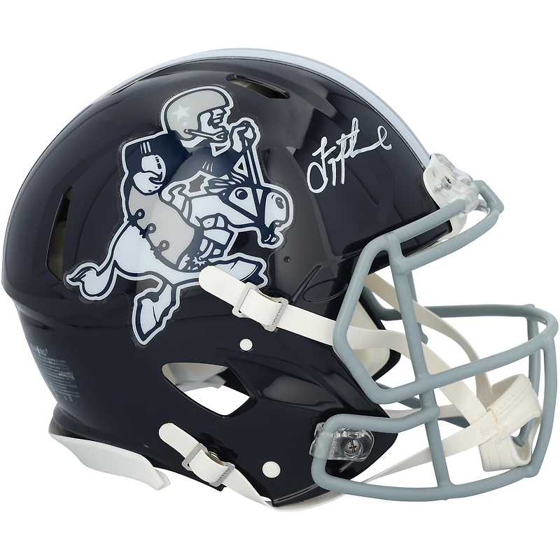 Troy Aikman Dallas Cowboys Autographed Riddell Cowboy Joe Speed Authentic Helmet