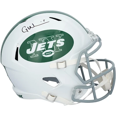 Garrett Wilson New York Jets Autographed Riddell 2024 Alternate Speed Replica Helmet