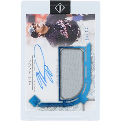 Mike Piazza New York Mets Autographed 2024 Topps Transcendent Game Used Relic #TCAR-MP #4/10 Card