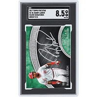 Barry Larkin Cincinnati Reds Autographed 2017 Topps Five Star Silver Ink Signatures Green #SS-BL #9/15 SGC Authenticated 8.5 Card
