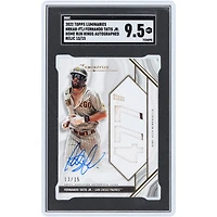 Fernando Tatis Jr. San Diego Padres Autographed 2022 Topps Luminaries Dual-Color Jersey Pinstripe Relic #HRKAR-FTJ #13/15 SGC Authenticated 9.5 Card
