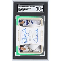 Robin Yount and Paul Molitor Milwaukee Brewers Autographed 2023 Topps Definitive Collection Green Dual Autograph #DAC-YMO #2/10 SGC Authenticated 10 Card