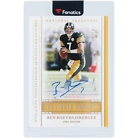 Ben Roethlisberger Pittsburgh Steelers Autographed 2020 Panini National Treasures Treasured Moments #TM-BR #10/10 Card
